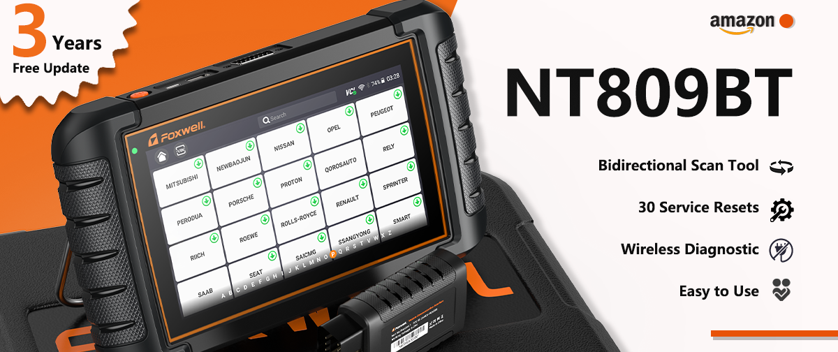 Foxwell Released NT809BT Bidirectional All System Diagnostic Platform